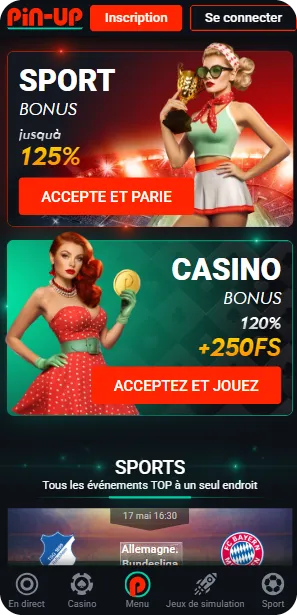 Pin Up - S'inscrire