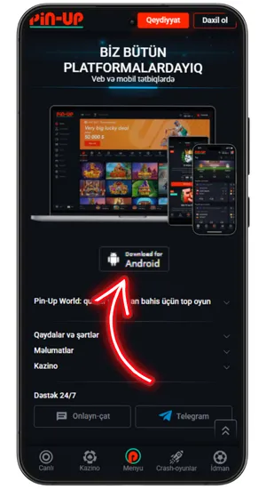 Android uchun yuklab olish_ tugmasini bosing