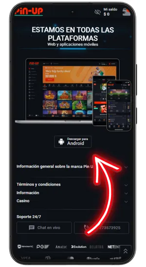 Hacer clic en el botón 'Descargar APK'