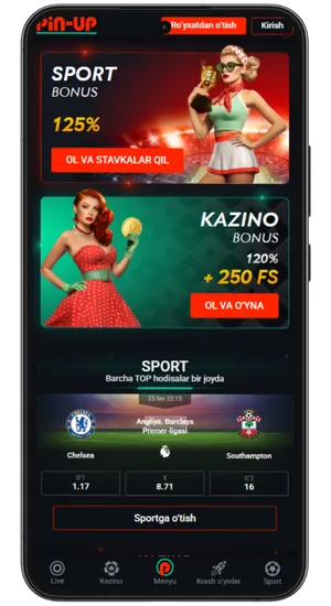Pin Up rasmiy veb-saytiga tashrif buyuring