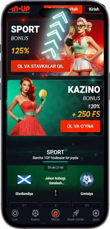 Pin Up ro‘yxatdan o‘tish tugmasi